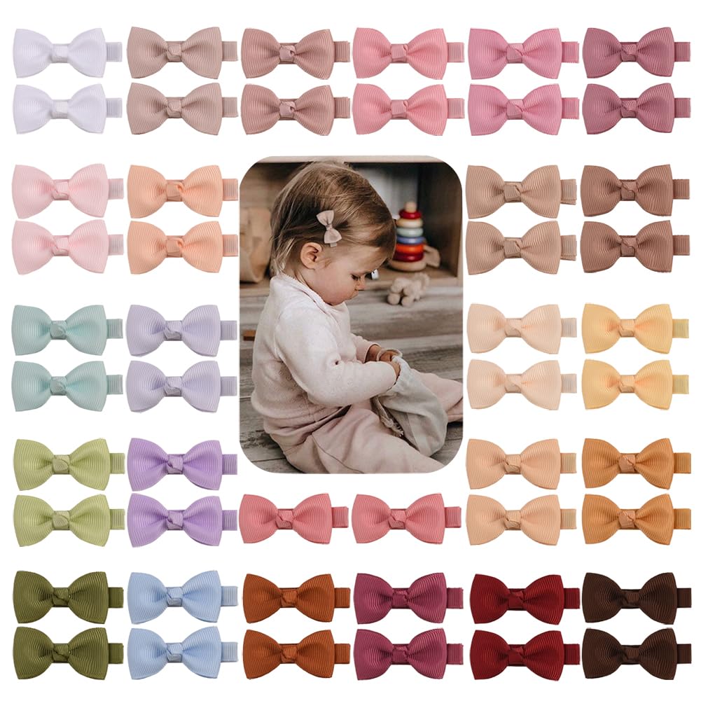 Baby Hair Clips Fully Lined,Baby Barrettes No Slip for Fine Hair,Hair Accesories,Toddler Hair Clips,Infant Bows,Hair Pins (pastels colors 50pcs) Baby Hair Clips Fully Lined,Baby Barrettes No Slip for Fine Hair,Hair Accesories,Toddler Hair Clips,Infant Bows,Hair Pins (pastels colors 50pcs)