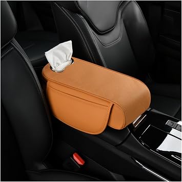 Center Console Cover for Suzuki Ignis MF FH FJ MH FF21S/GH HT51S/Sport/HT81S, Leather Arm Rest Armrest Cover for Car, Center Console Armrest Cover Armrest Storage Box, Interior Accessories