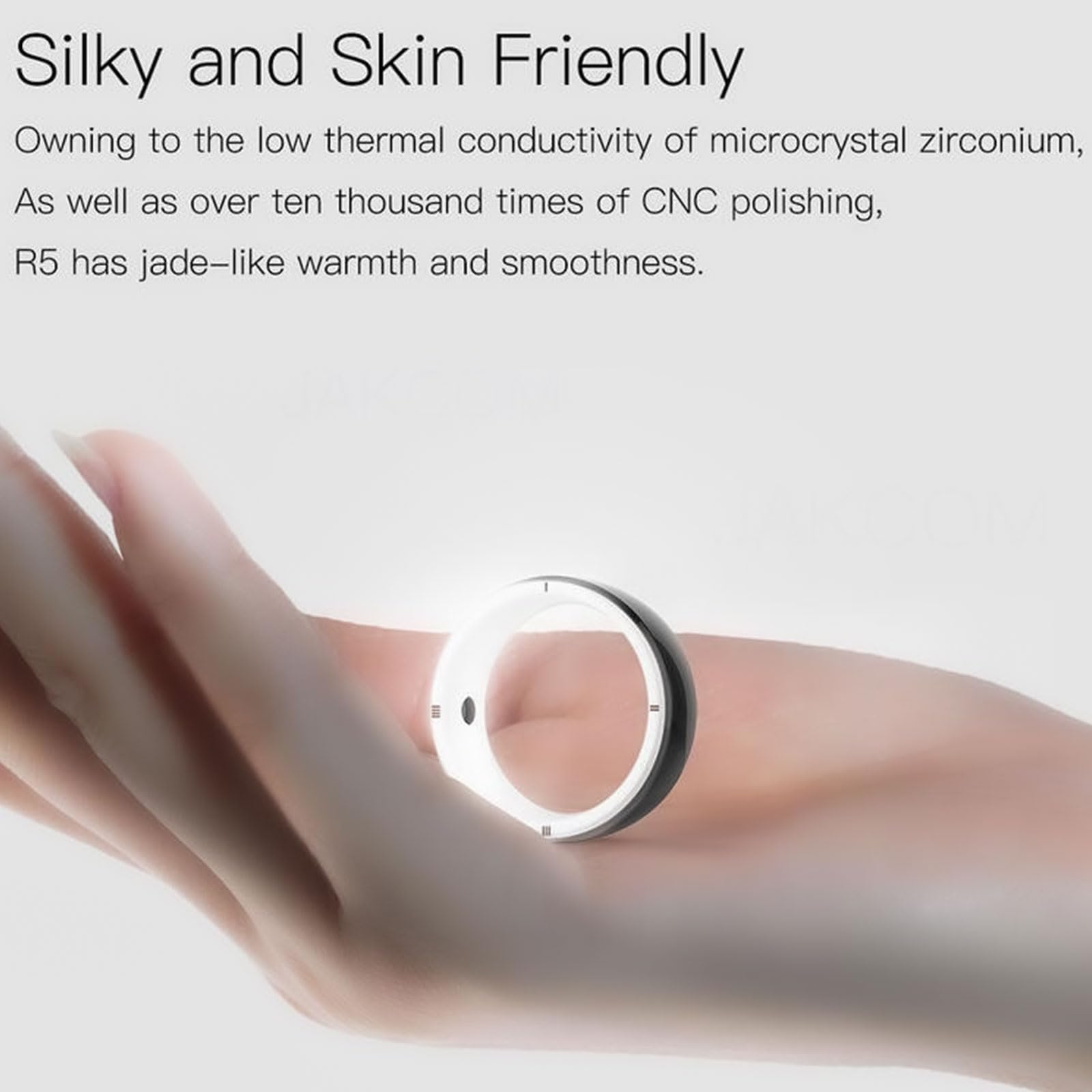 R5 Smart Ring Multifunzionale, Anello Wireless Bluetooth, Dispositivo Indossabile, 6 Schede Rfid Integrate E 2 Pietre Della Salute, Lettore Smart Ring Ic/id/nfc, Compatibile Con Ios E Android. L