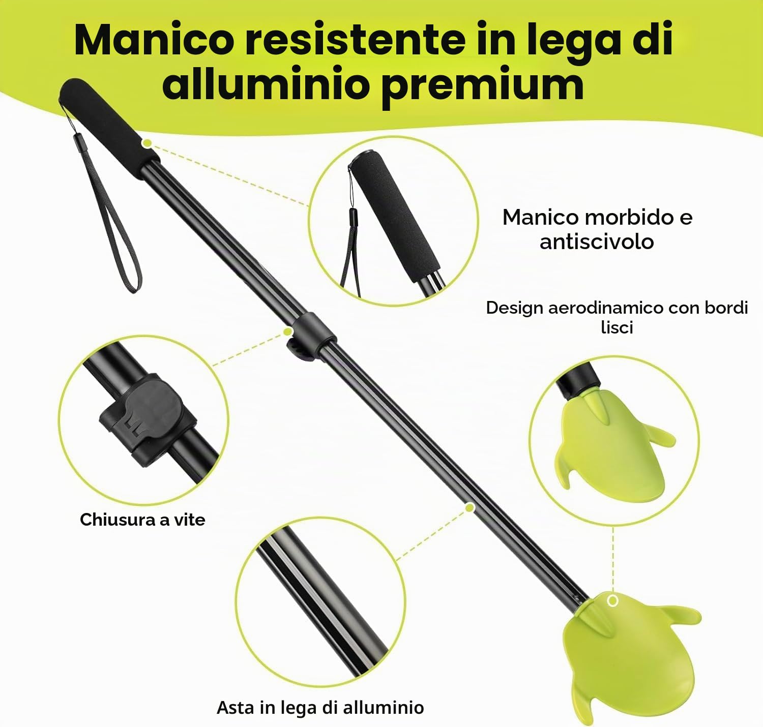 Aiuto estraibile per calze a compressione e calze – Calzascarpe multifunzione retrattile – Assistente allungabile per anziani e disabili.