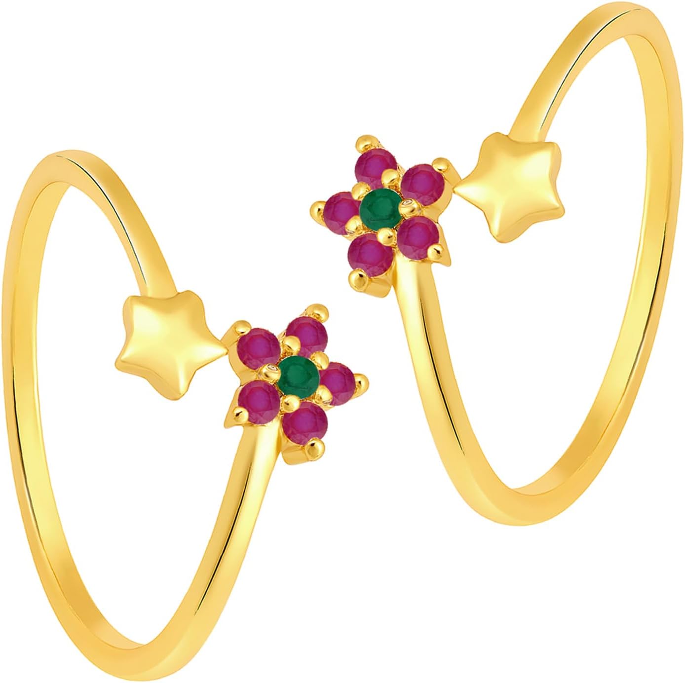 Aheli CZ Studded Adjustable Toe Ring Bichiya Fancy Jewellery for Women
