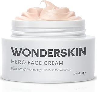 Wonderskin Purevoc Hero Face Cream, Anti Wrinkle Moisturizing Face Cream, Hydrating Face Moisturizer for Women & Men, Anti Aging Moisturizer, Daily Facial Moisturizer for Dry Skin