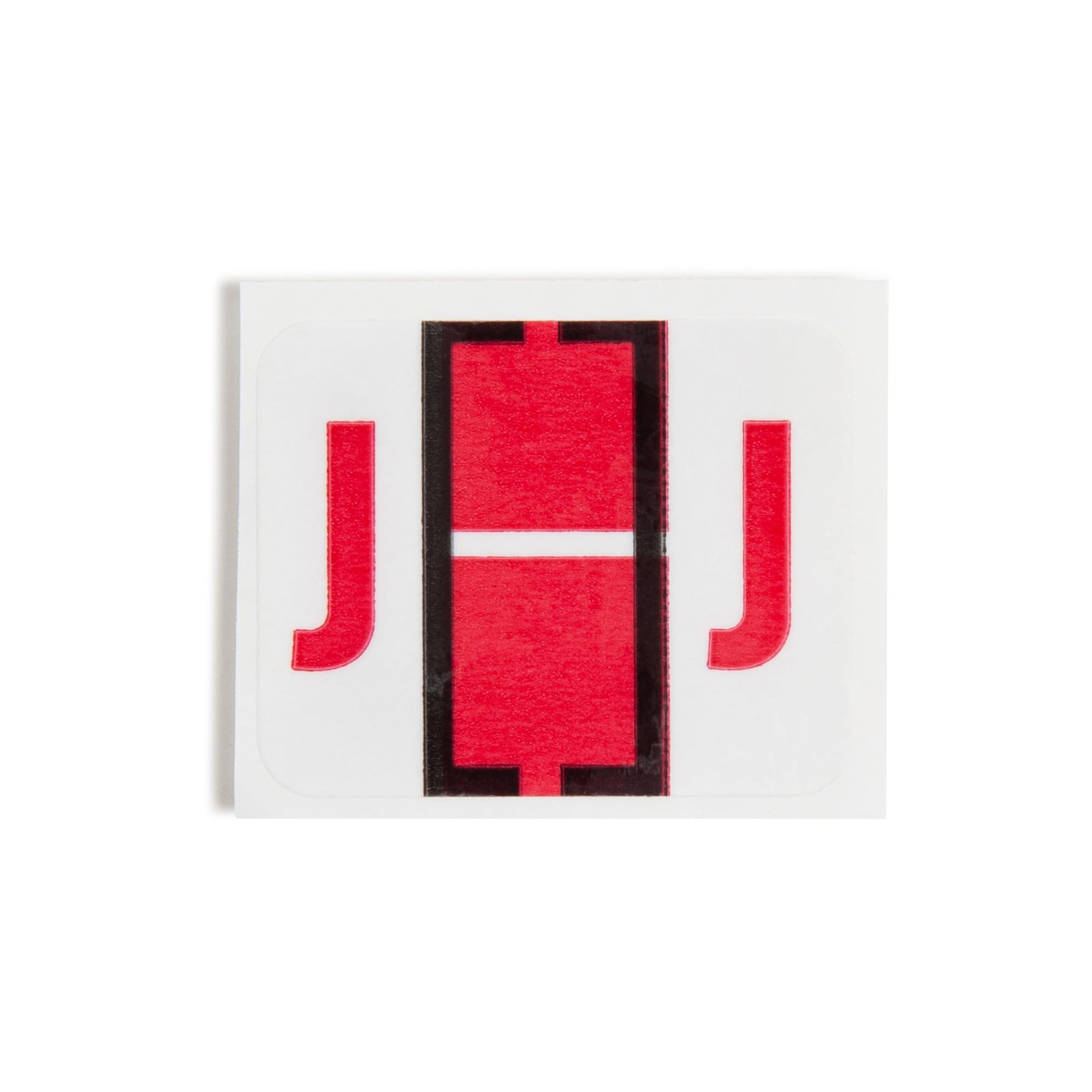 Smead BCCR 67080 - Etichetta alfabetica codificata a colori a barra, rotolo di etichette, rosso, 500 etichette per rotolo, (67080)