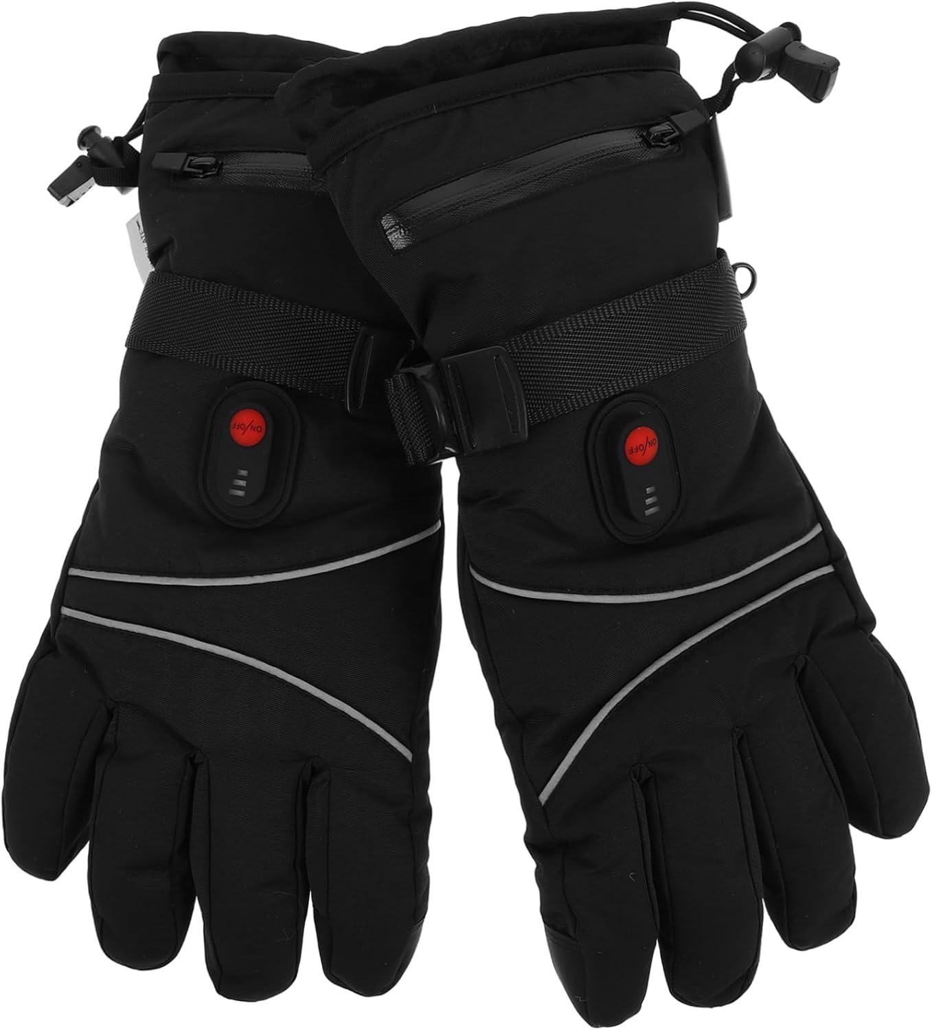 Alipis 1pair Rechargeable Electric Heating Gloves for Men and Women Touchscreen Compatible Thermal Gloves for Skiing Hiking and Cold Weather Activities