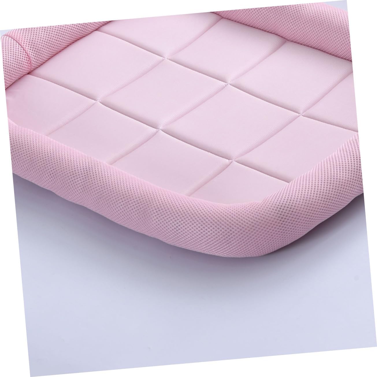 TEHAUX Pet Cooling Mat Ice Silk Non-Slip Summer Pad for Cats and Dogs Pink Indoor Outdoor Cooling Mat for Car Sofa Bed Use