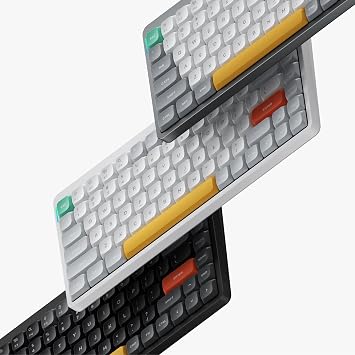 nuphy Air75 V2 Low Profile Wireless Mechanical Keyboard, Hot-swappable, Supports Bluetooth/2.4g/USB-C Connectivity (Black, Gateron Aloe Switches)