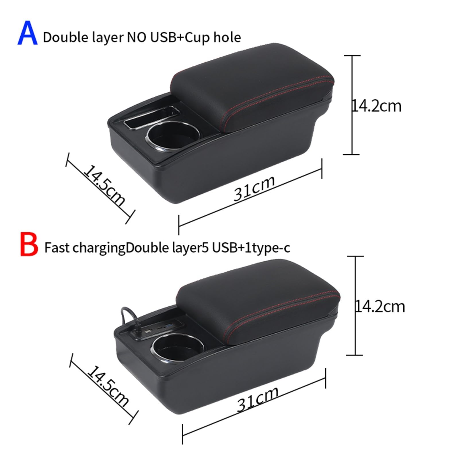 Dla chevroleta Cruze podłokietnik dla Holden Cruze podłokietnik ze schowkiem ramię 2010-2014 środkowy schowek na deskę rozdzielczą wnętrze(A2 Black line NO USB)