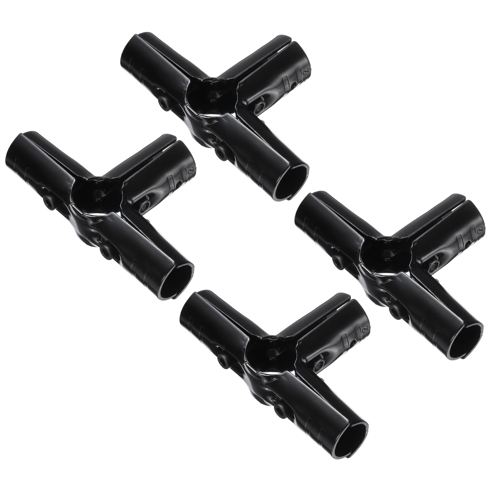 Collier de serrage pour rail de clôture en acier électrophorétique anticorrosion noir