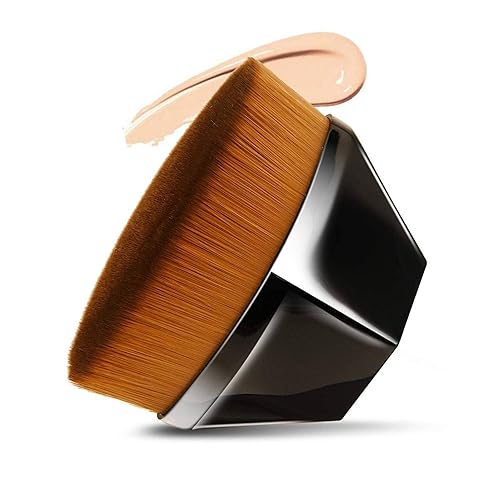 Brochas De Maquillaje, Brochas De Maquillaje, Brocha de base plana Kabuki, Brocha de Maquillaje Mama, Brocha de Maquillaje de Base Plana Kabuki