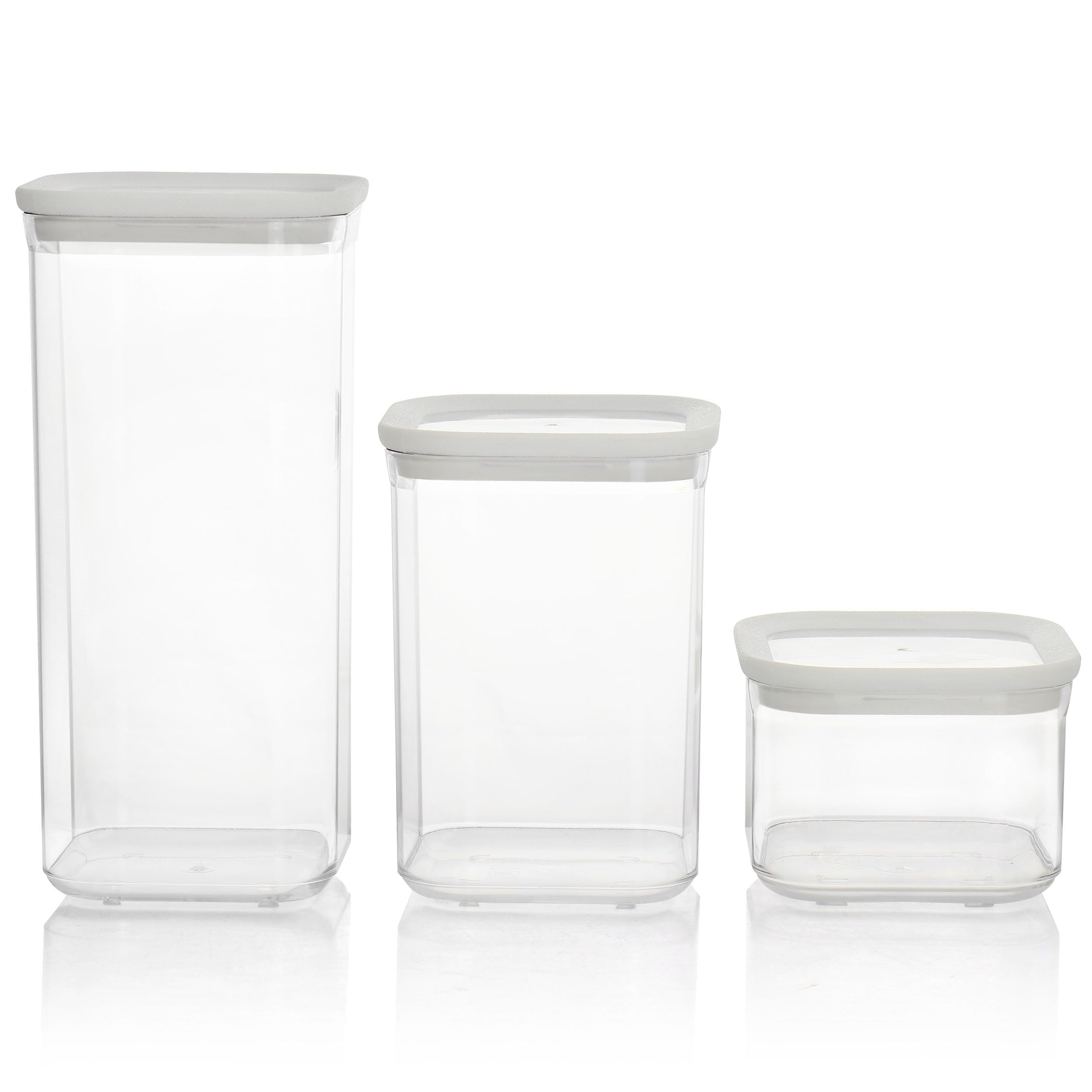 Amazon.com - Marthe Stewart 3-Piece Square Plastic Stackable