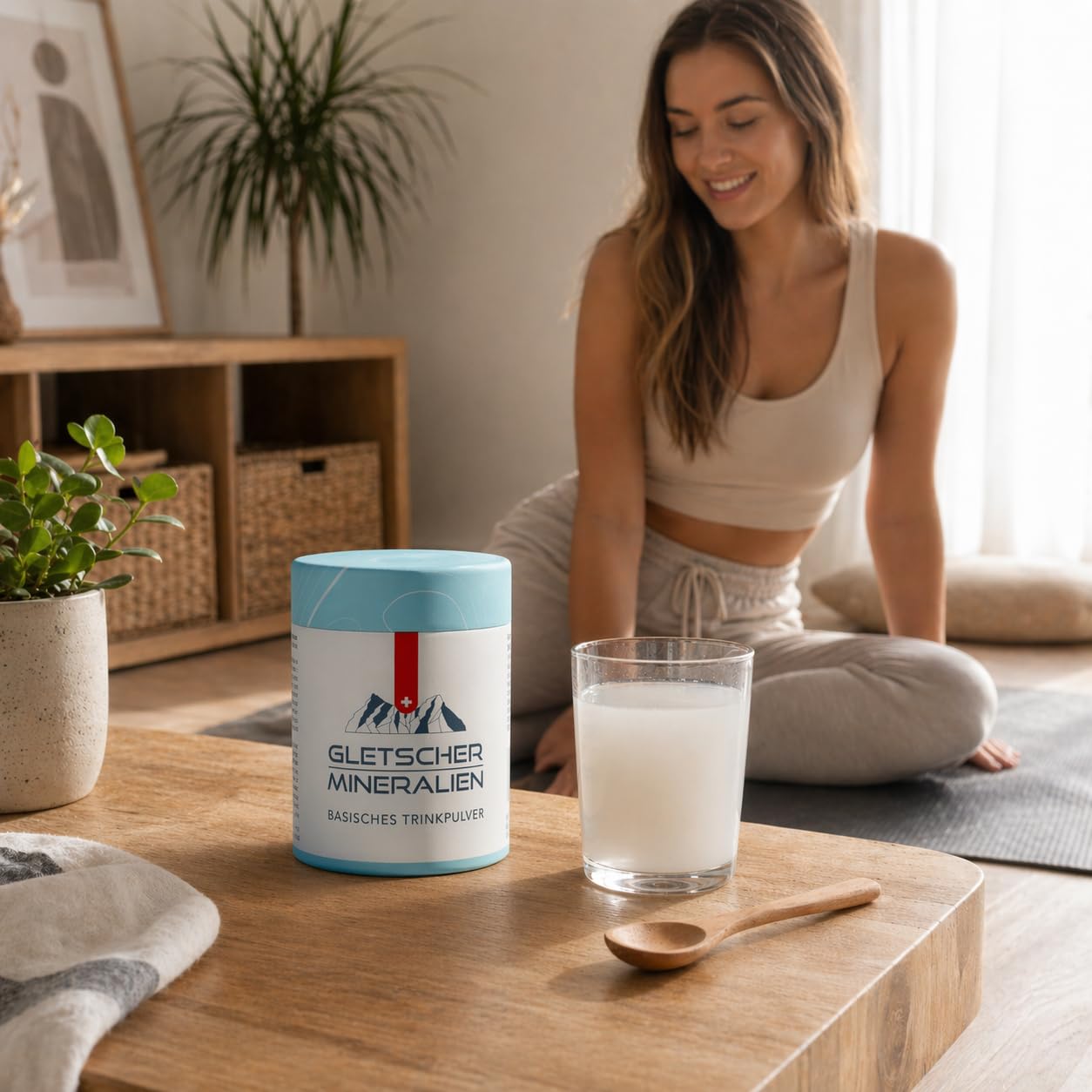 Gletschermineralien® Basenpulver - Mineralpulver des Gotthard Massivs - Premium Schweizer Mineralien Pulver - Naturreines Basenkonzentrat - Basenkur für Säure Basen Balance - 200g