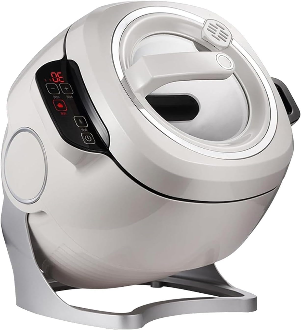 Automatic Cooking Machine, 2000W 6L Stir Fry Wok, Smart Touch 360° Rotating, 3D All-Round Heating for Home and Restaurant Cooking