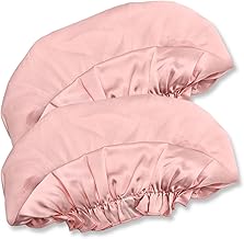 Silk Nightcap 2 Piece Set [100% Top Quality Silk 2 Pieces] Silk Nightcap Cap Hair Cap for Long Hair Silk Nightcap Women's
