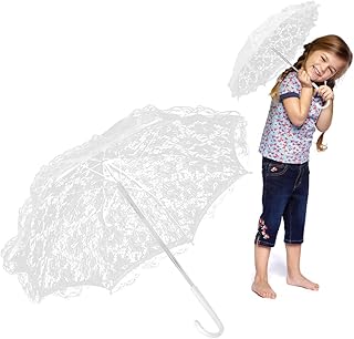 Sponsored Ad - Watris Veiyi Craft Flowers Lace Embroidery Umbrella Children's Stage Performance Mini Decorative Umbrella D...