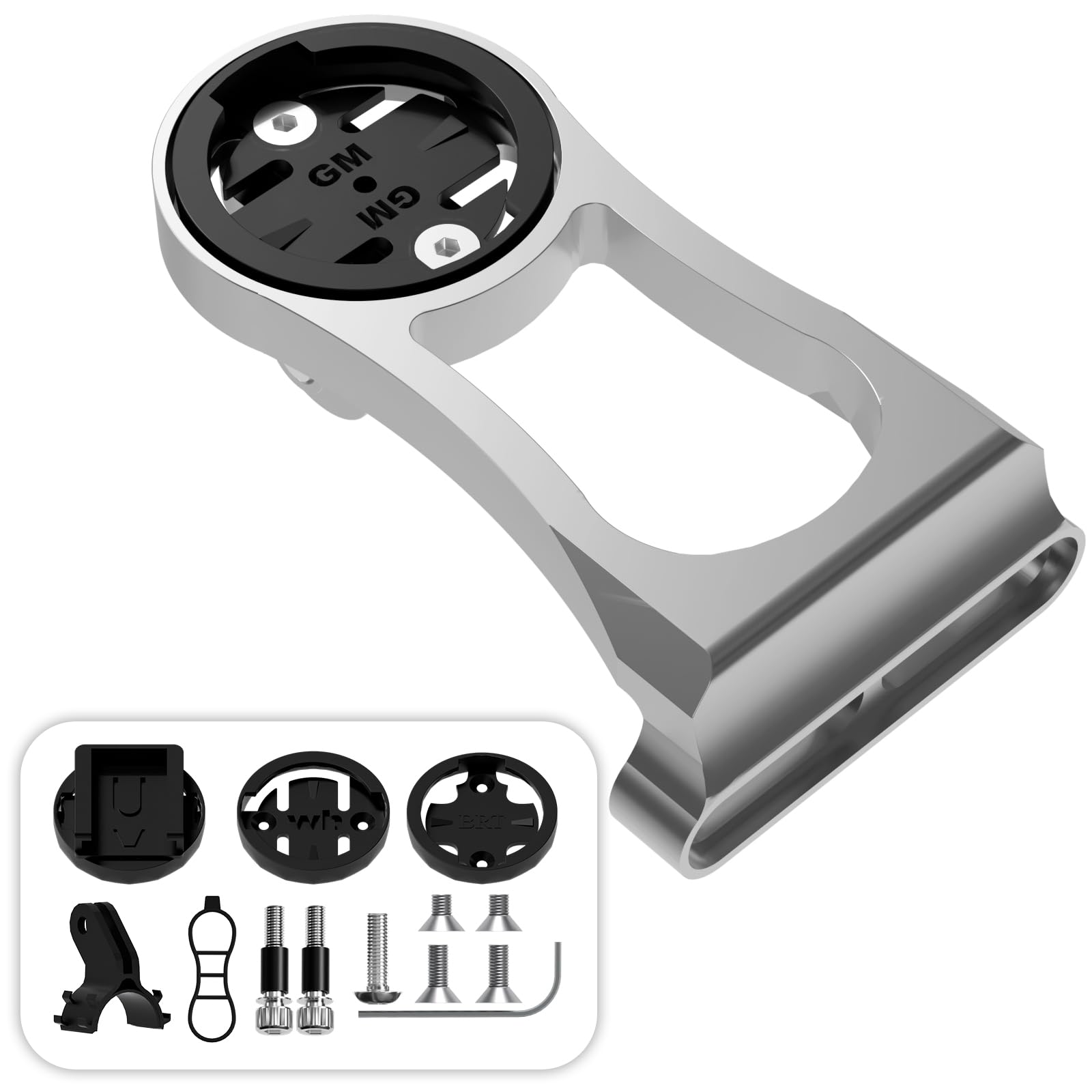 Otauke Out Front Combo Mount - Bike GPS Computer Mount for Garmin Edge, 38mm Bicycle Handlebar Holder Stand Compatible with Wahoo Elemnt Bryton Cateye, for Gopro Sports Action Camera and Bike Lights