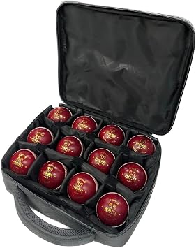 Ram Cricket Ball Carry Case, 30 x 26cm, Holds up to 12 Balls in Individual