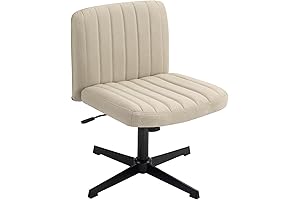 Panana Cute Beige Desk Chair Without Wheels