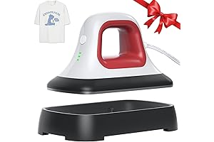 Dododum Heat Press Machine, 7x3.8" Portable Heat Press for T-Shirts, Bags, Mugs, Customizable Crafts