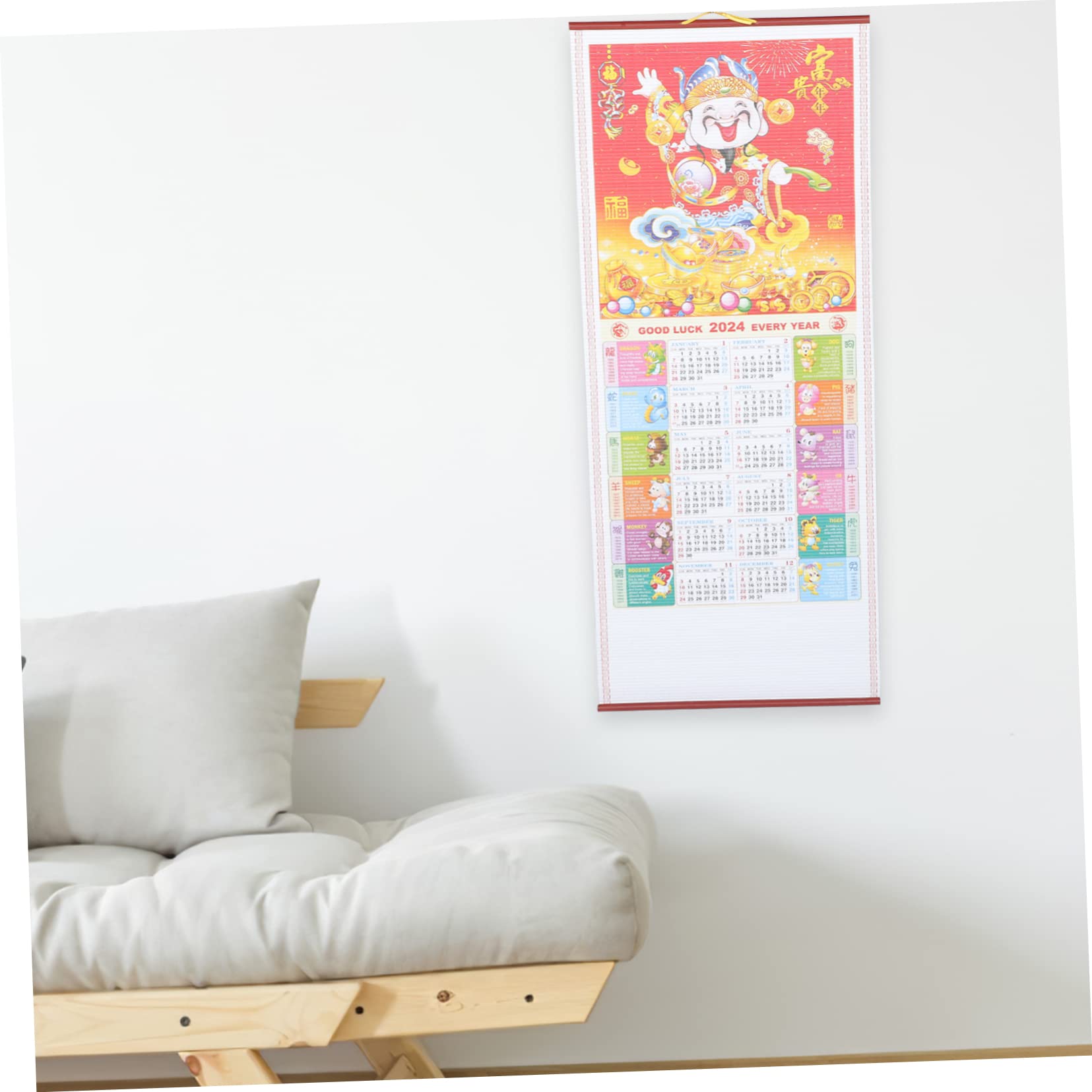 Lurrose 5stücke Traditioneller Chinesischer Wandkalender Eleganter Für Und Büro Hochwertiger Druck Kompakte Für Neue Jahr