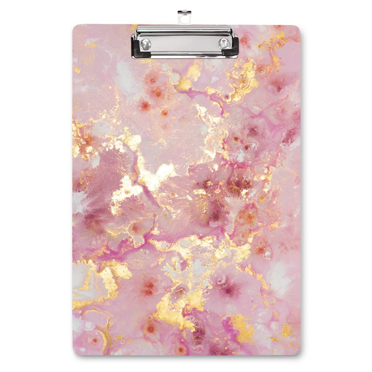 WAVEYU Cute Clipboard, Decorative Office School Fashion Hardboard Wood Nursing Clip Board for Standard A4 Letter Size for Students, Women,12.5"x 9", Colorful