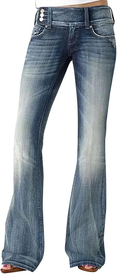 Jean Justice Girls Taille élastique – Taille 10 1/2 – Bleu Délavé – Slim