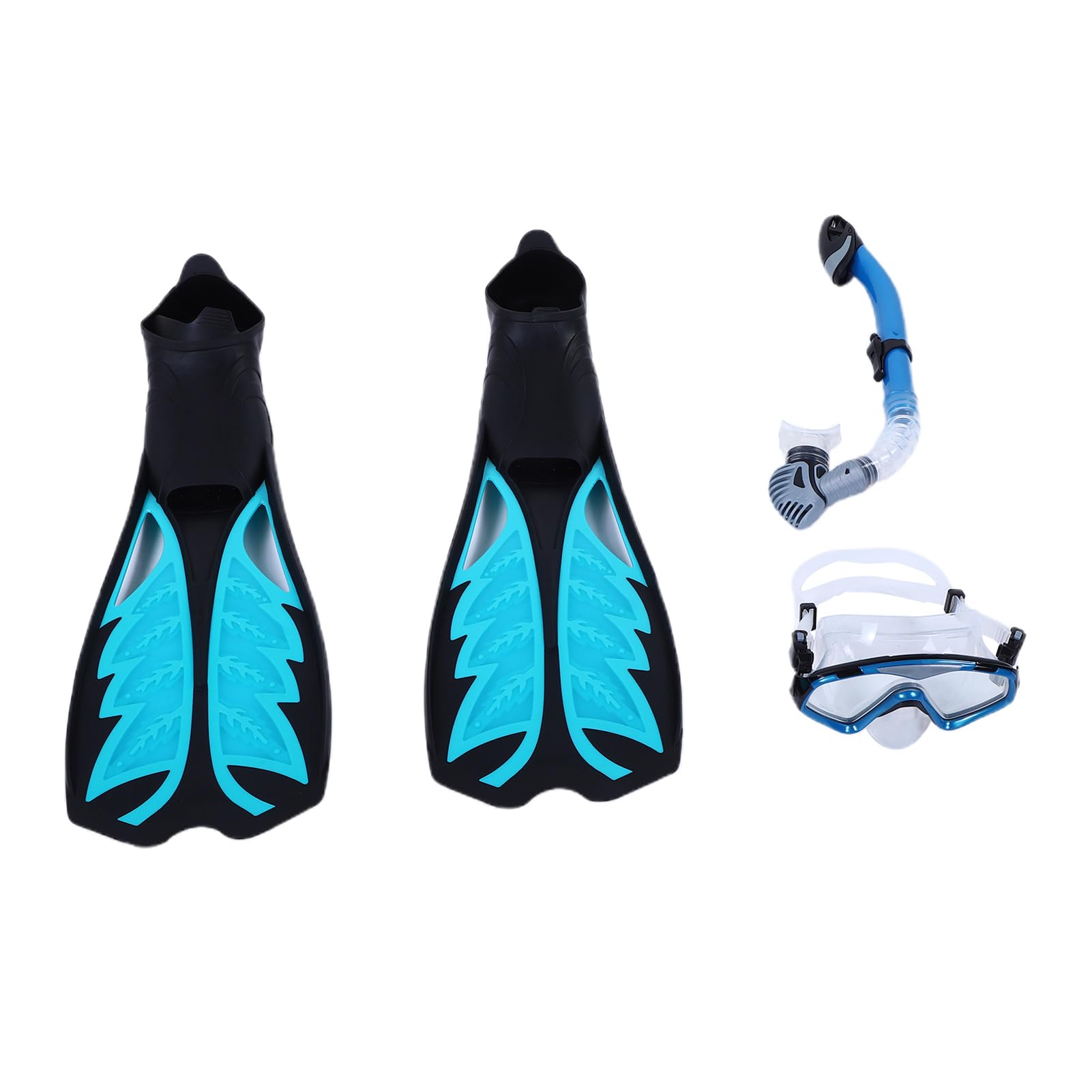 Tosuny Juego de Snorkel para Adultos, Equipo de Snorkel Profesional, Aletas de Máscara a Prueba de Fugas para Exploración Submarina, Equipo de Buceo, Kit de para Hombres y Mujeres Nadando