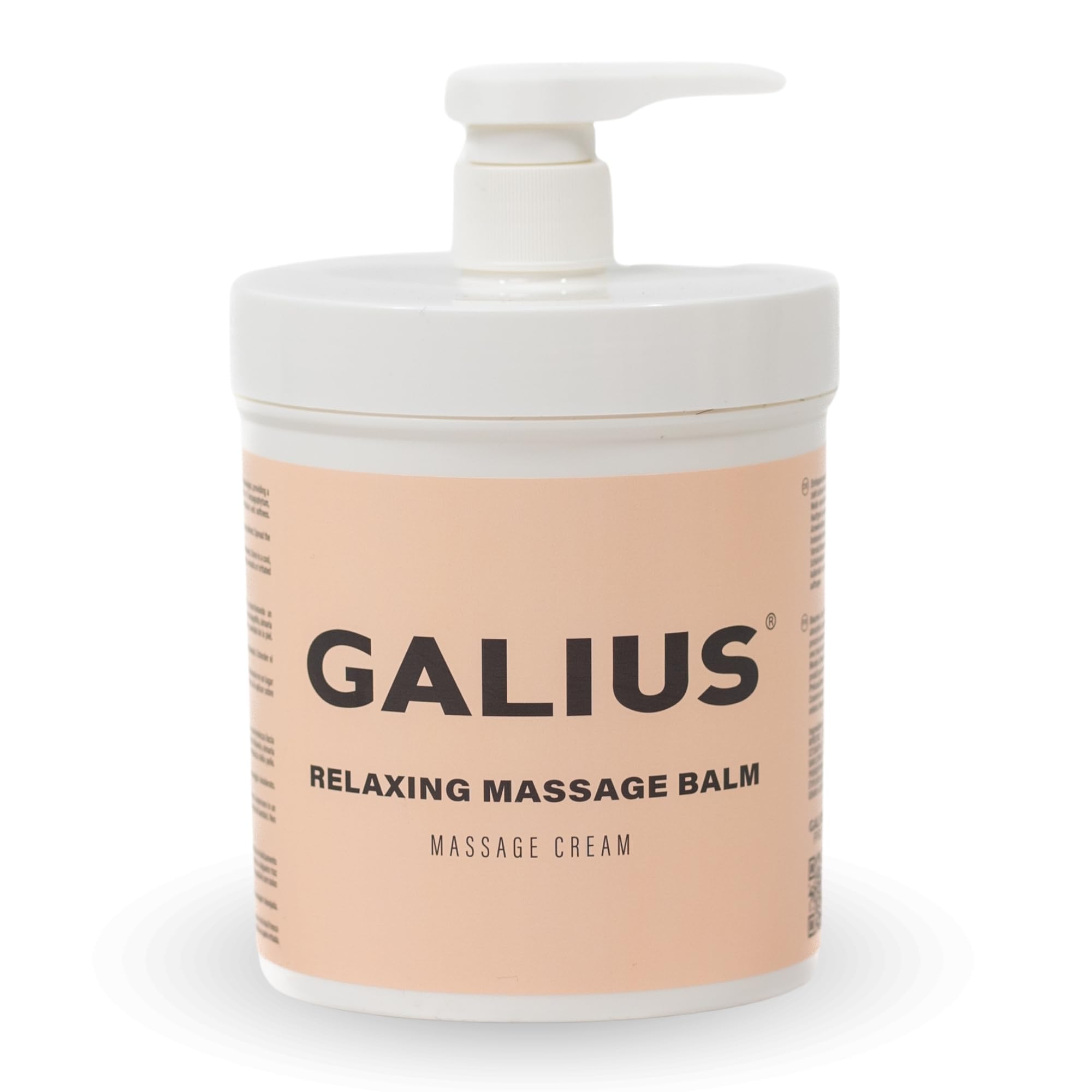 GALIUS - Bálsamo Relajante para Masaje con Ingredientes Naturales - Hidratación Profunda para Fisioterapia y Masajes Relajantes - Ideal para Todo Tipo de Masajes - 1kg