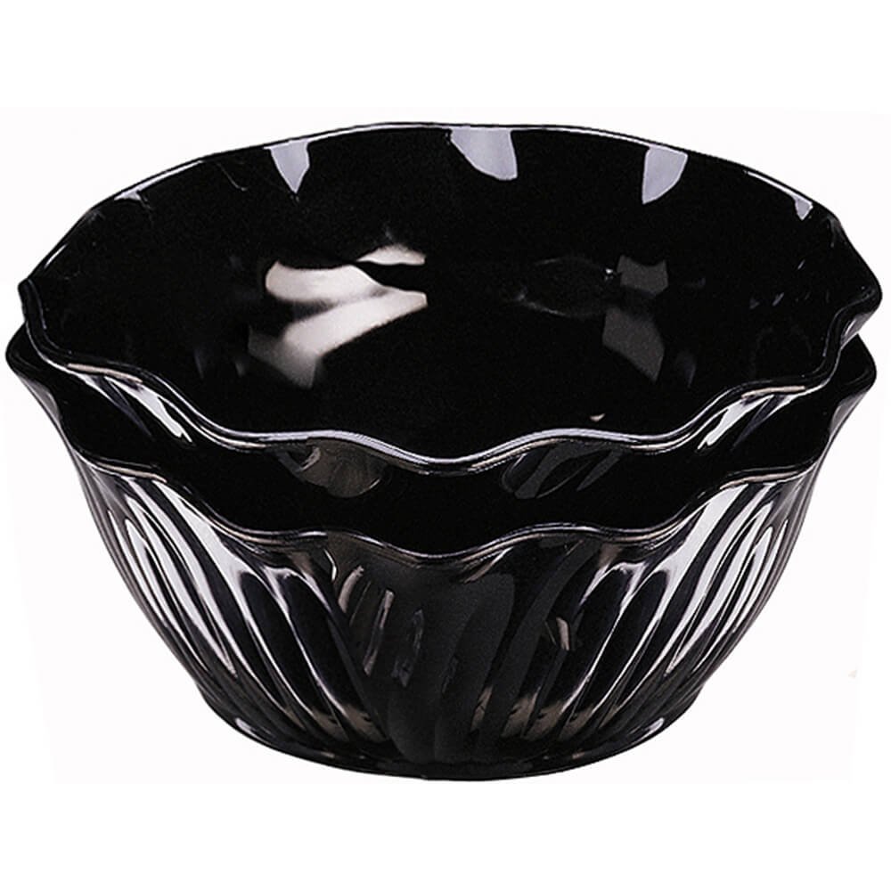 Swirl Bowl serving plastic 13 oz. black - Case of by Cambro – 13.0 ounces, Black, Model SRB13110