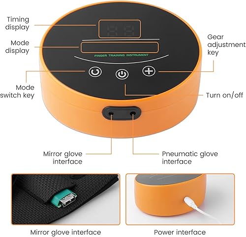 Miniatura 9 de Rehabilitation Robot Gloves, Hemiplegia Finger Rehabilitation Training Equipment, Stroke Hand Splint, for Hand Function Recovery
