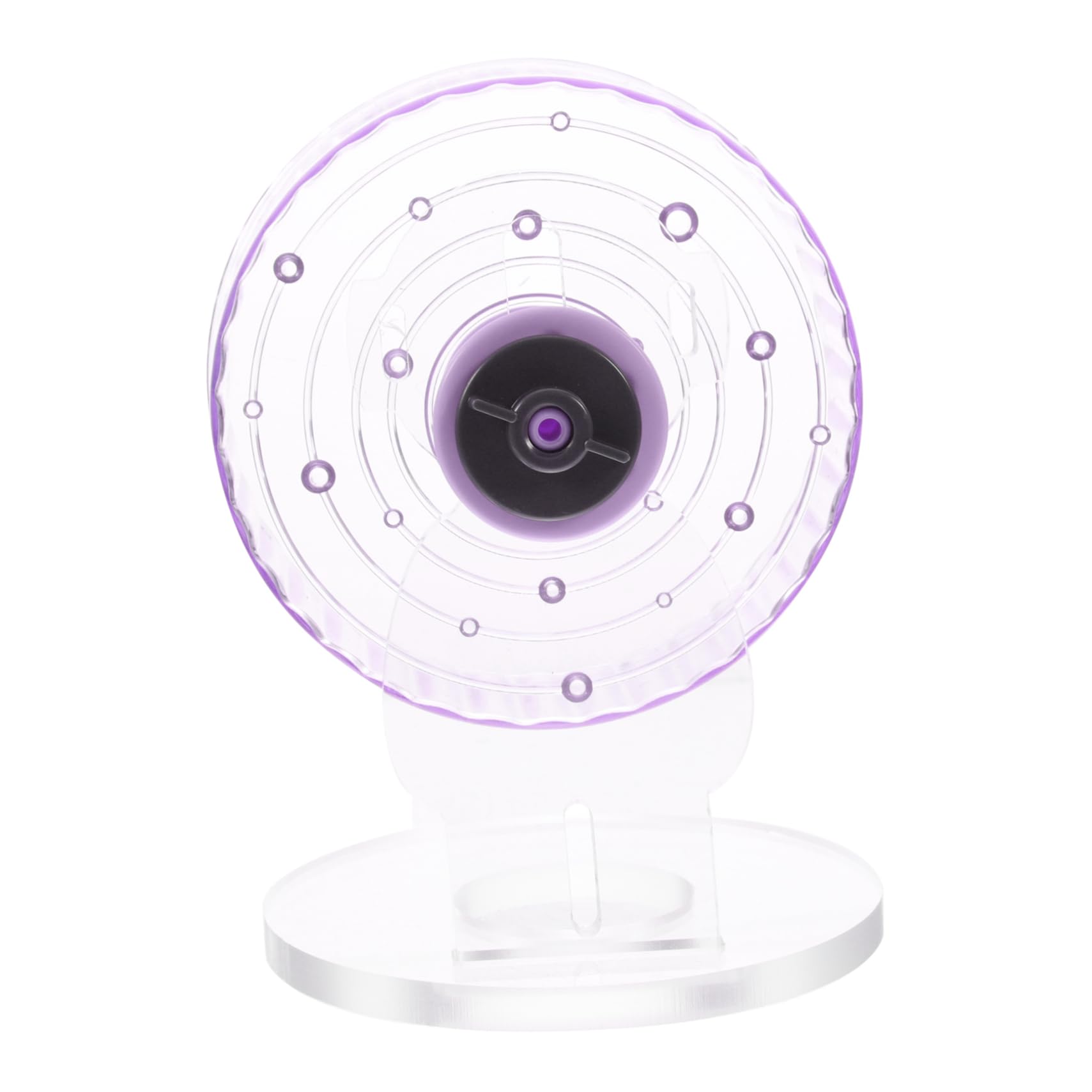 GALPADA 1Set Silent Running Wheel for Hamsters Exercise with Base for Chinchillas Gerbils and Guinea Pigs Durable Pet Plaything for Healthy Activity