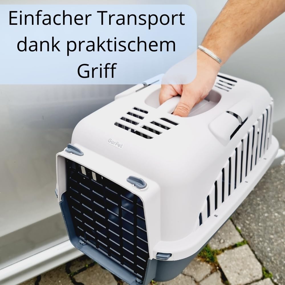 2er Set Hundebox Auto Rückbank Transportbox Katze Katzentransportbox Transportbox Kaninchen Katzenkorb Transport Hundetransportbox Grau