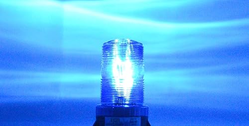 Miniatura 5 de B6L4P azul 9-80V DC LED carretilla elevadora de emergencia luz de advertencia de luz de baliza efecto estroboscópico 12 V 24 V 36 48 V 72 V (azul)