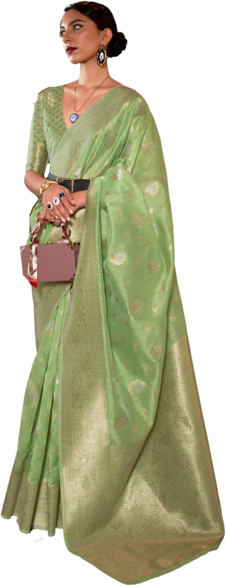 SGF11Women Kanjivaram Soft Silk Saree Women's Sarees (pack of 1)
