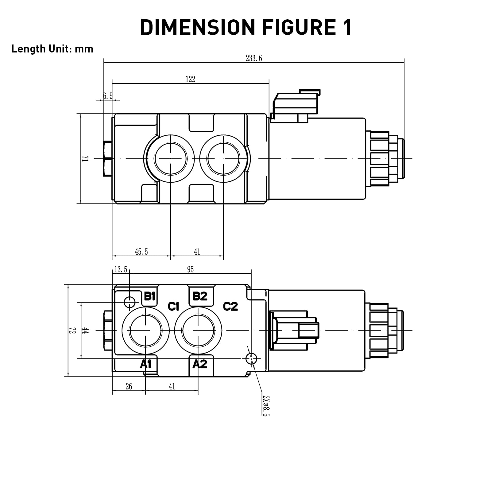 Amazon.co.jp: INPANOLS 油圧ソレノイド切替弁 18GPM DC 24V SAE