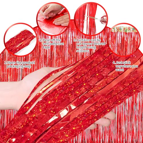 Image of Number Balloons Red Party Balloon - 40 Inch Large Number Balloon, Numbers Balloon Birthday Decorations, Red Party Supplies for Anniversary