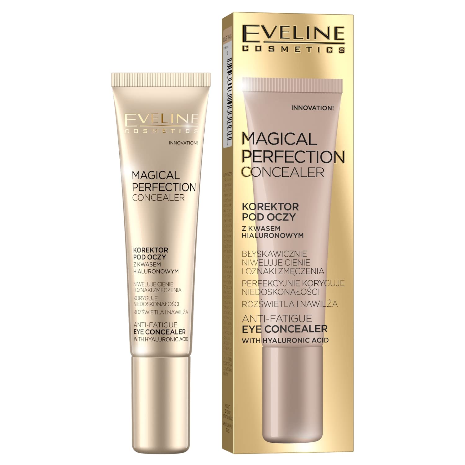 Eveline Cosmetics Magical Perfection Concealer Korektor pod oczy, 15 ml, nr 02A Light Vanilla