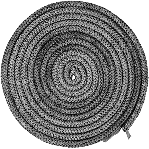 4 M Joint Ø 10 mm Cordon d'étanchéité pour Poêle, Joint Fibre de Verre Ficelle Joint de Porte Four, Joint de Cheminée Insert Poêle, Résistant à 550° C