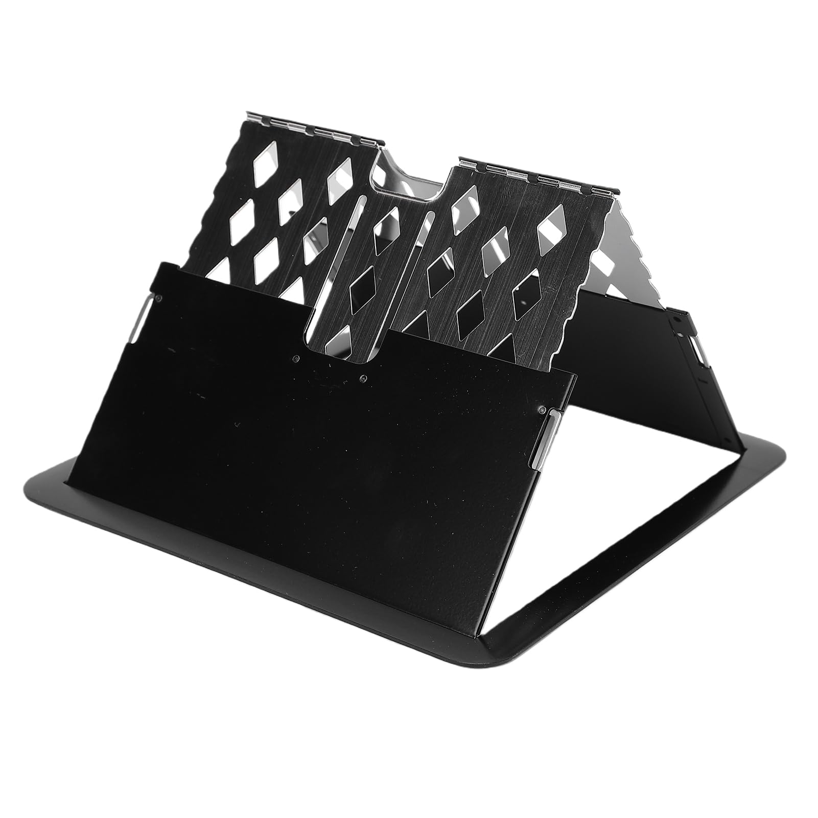 Fyearfly Supporto per laptop in lega di alluminio Supporto per laptop ergonomico regolabile in altezza per lavoro d'ufficio, lavoro a casa, compatto pieghevole per notebook 10 pollici