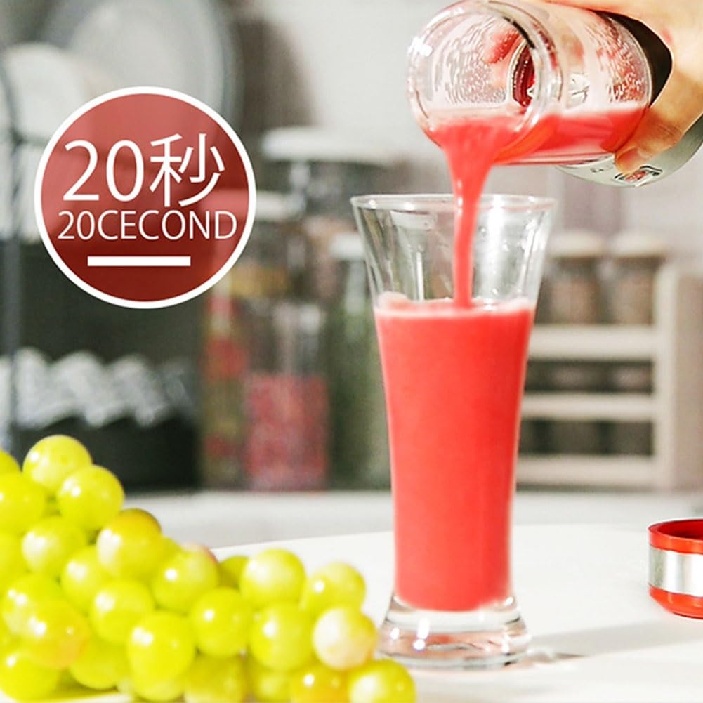 Frullatore Smoothie Mixer Frullatore Juicer Portatile Con 4 Lame In Acciaio Inossidabile Ideale Per Succhi, Ghiaccio, Frappé, Frutta E Verdura Con Bottiglie Tritan Nessun BPA 380 Ml ( Color : Red )