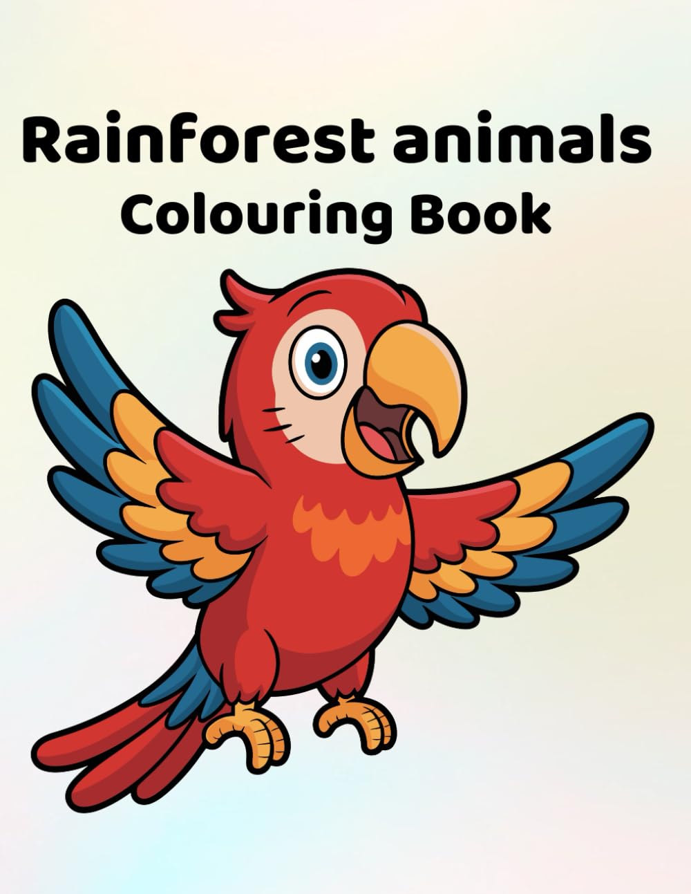 Rainforest animals colouring book: For ages 4 - 10