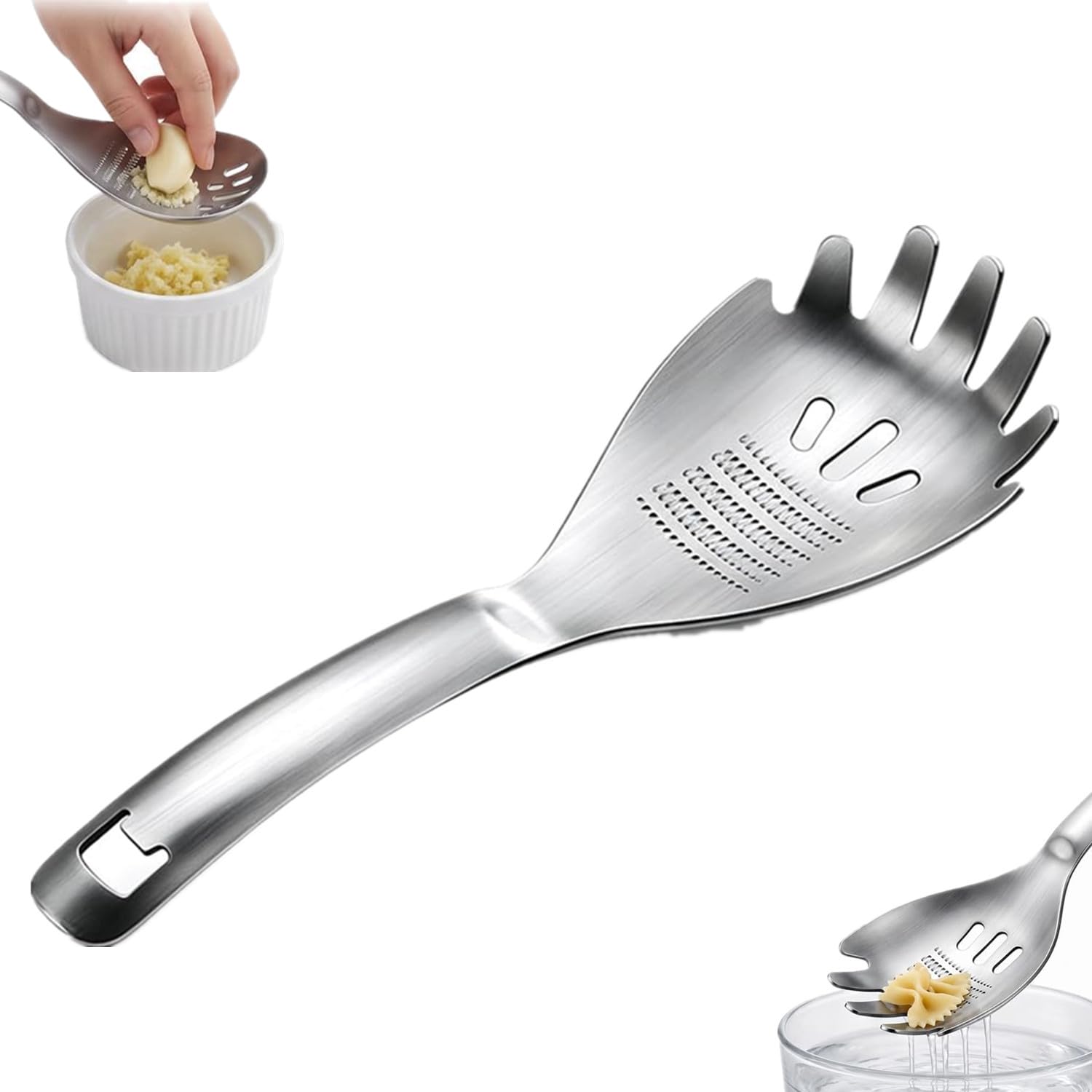 Multifunction Cooking Spoon, 304 Stainless Steel Kitchen Spoon (B)