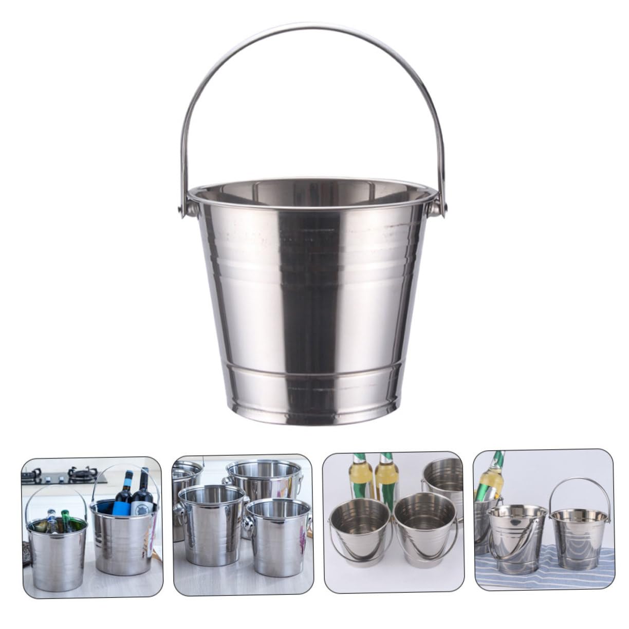 Cabilock 2 Piezas Cubo de Hielo de Acero Inoxidable enfriamiento de Cerveza Fabricante de Hielo de guijarros Bol Ice Cube Barril de Cerveza Cubo de Hielo de Bebidas Cubo de Cerveza de Hielo