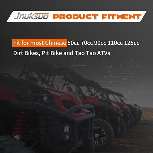 Starter Motor 3 Bolt para ATV chino 50cc-125cc, Go Kart, Pit Dirt Bike, Compatible con TaoTao, Roketa, Coolster, SunL, SSR, Jetmoto; Motor de arranque con cable para motor 4 tiempos Quad 4 ruedas Dune Buggy (50-70-125cc) miniatura 2