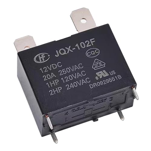 JQX-102F 12VDC 20A 4Pins PCB Miniatura Relé de Alta Potencia para Aire Acondicionado Placa Base Compresor Calentador de Agua