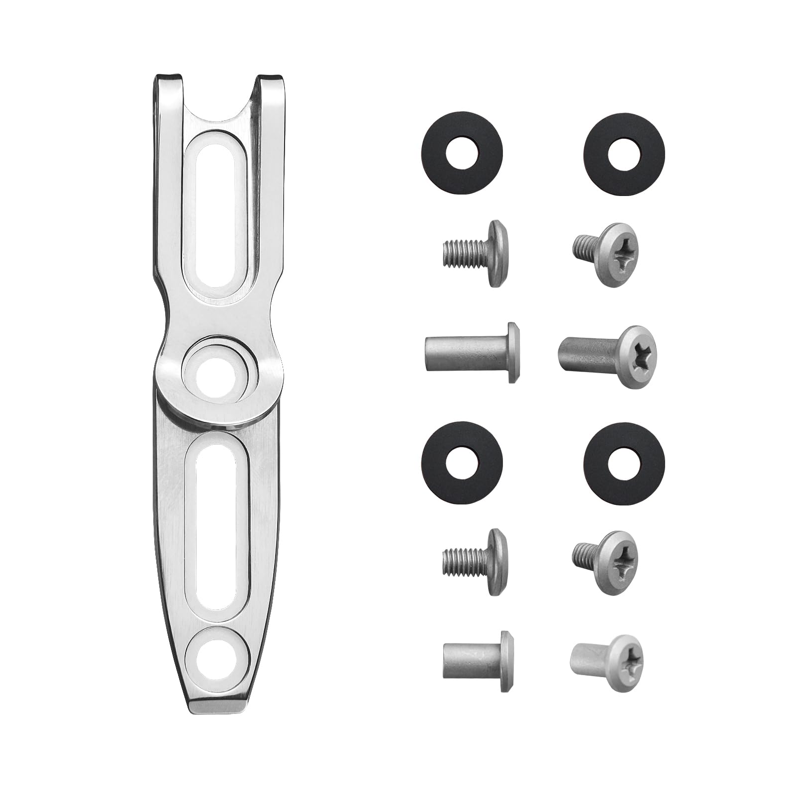 TONIFE Pocket Clip for Kydex Sheath, Outdoor Knife Accessories with Multiple Hole Spacing and Thickness Options