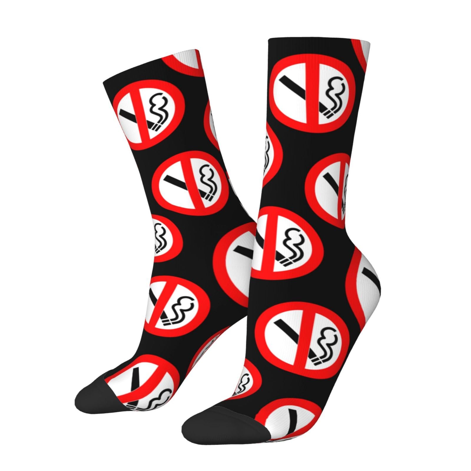 Unedskck Unisex As Pic No Smoking Socks Funny Novelty Crew Socks Gift For Men Women Teen