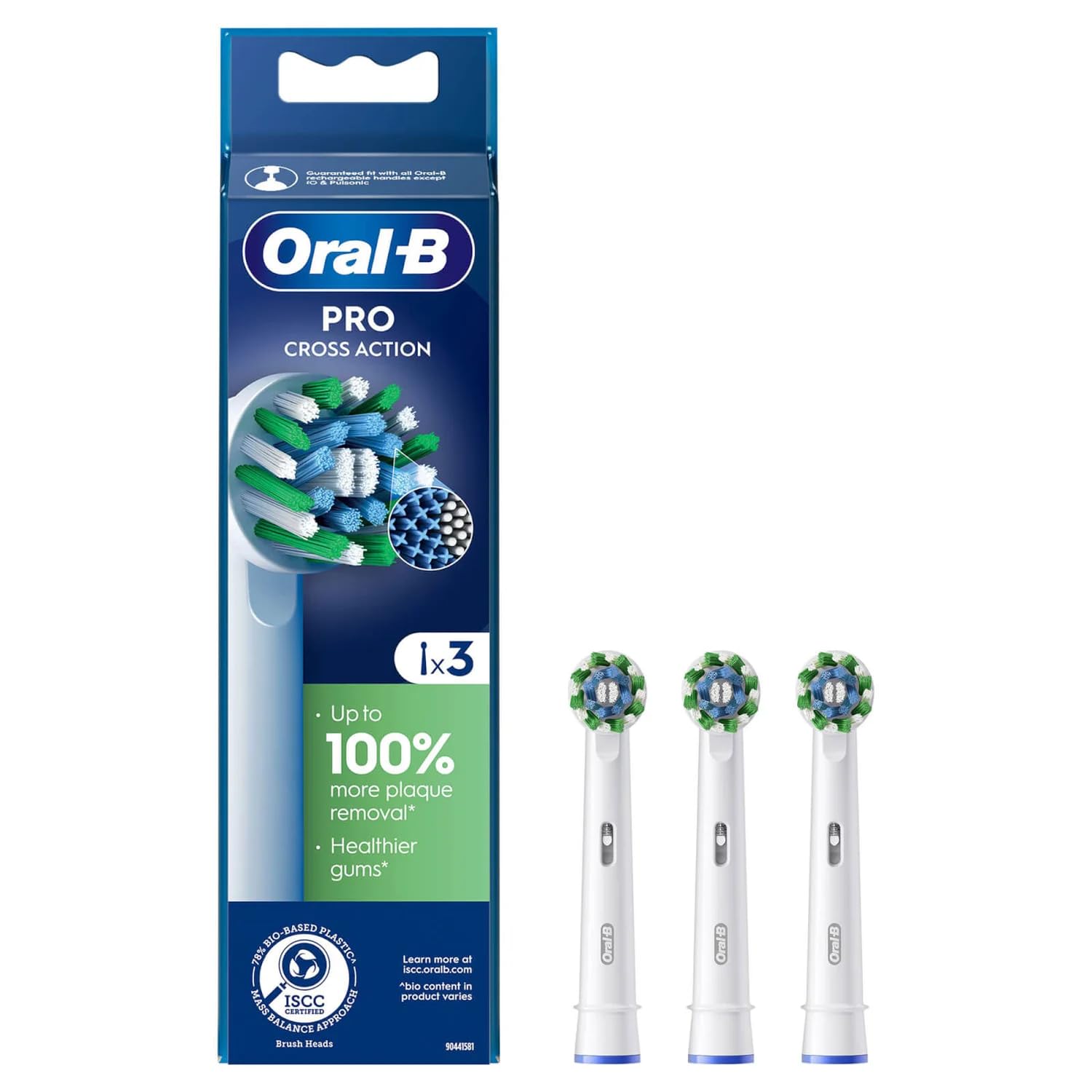 Oral-B Testa di ricambio Pro Cross Action 3 pezzi