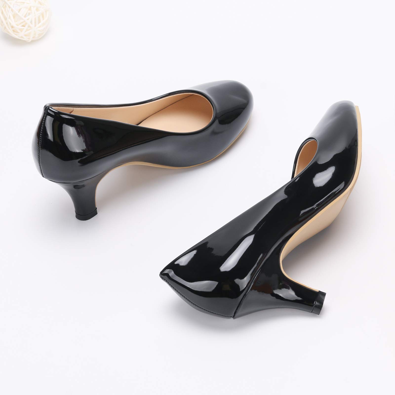 Phorecys Femme Escarpins Petit Talon Hauteur 6 cm Chaussure Taille 35-44 Talon Aiguille Confortable Sexy Escarpins Mariage Soirée Travail
