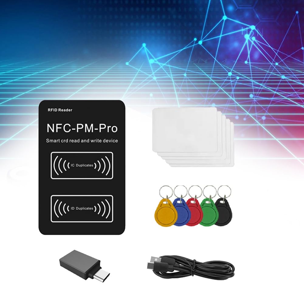 Sirxlevcy Akıllı Çip Okuyucu RFID PM PRO Decoder + 5X Uid + 5X NFC
