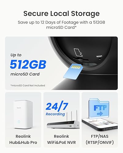 Miniatura 7 de REOLINK E1 Zoom - Cámara de seguridad para interiores, cámara de 5 MP para mascotas, cámara WiFi de 2.4G5G con seguimiento automático PTZ, detección